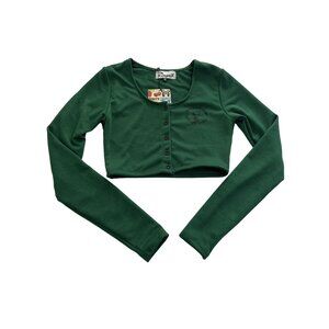 OMIGHTY Cropped cardigan in Green